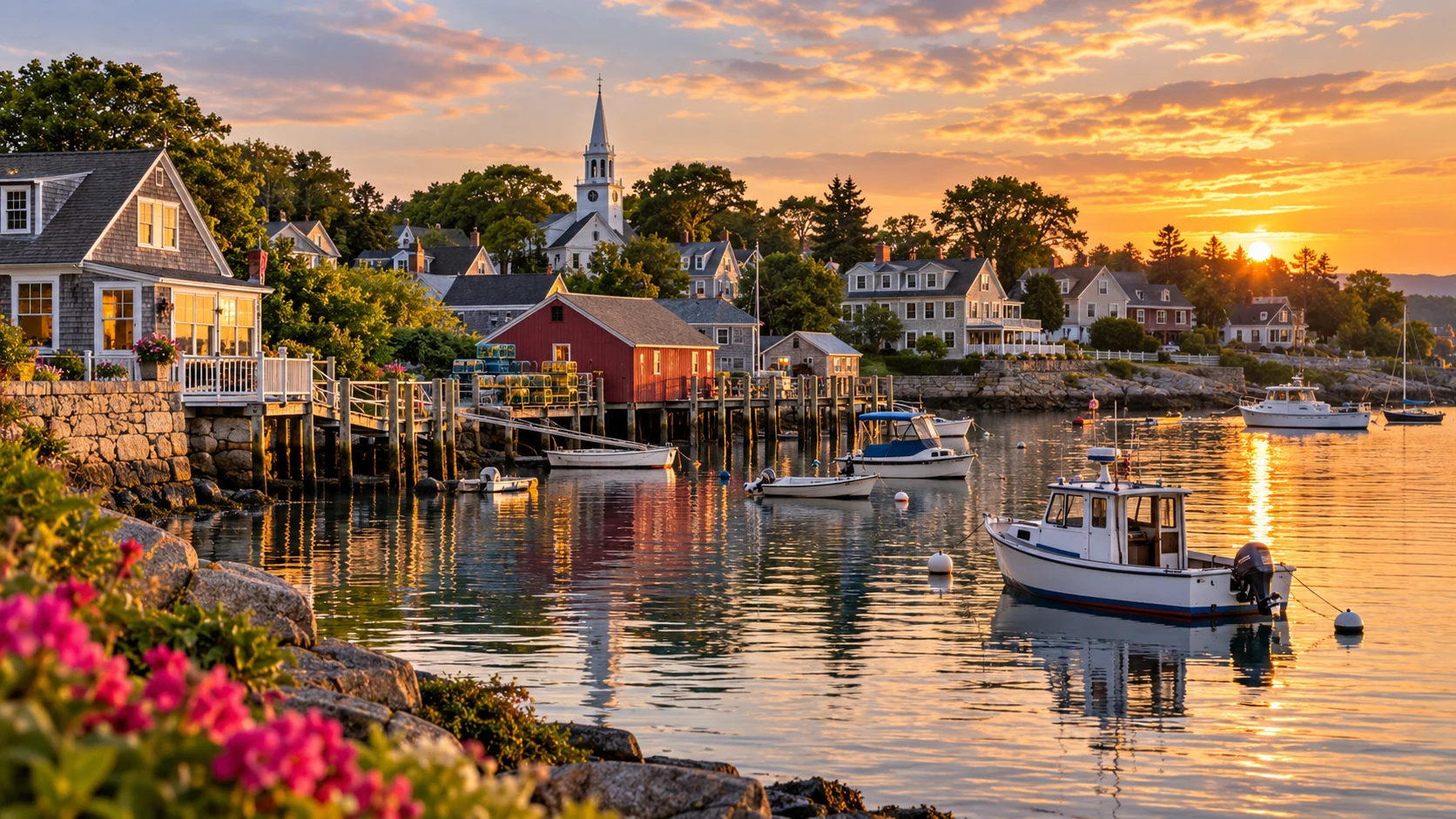 New England waterfront community
