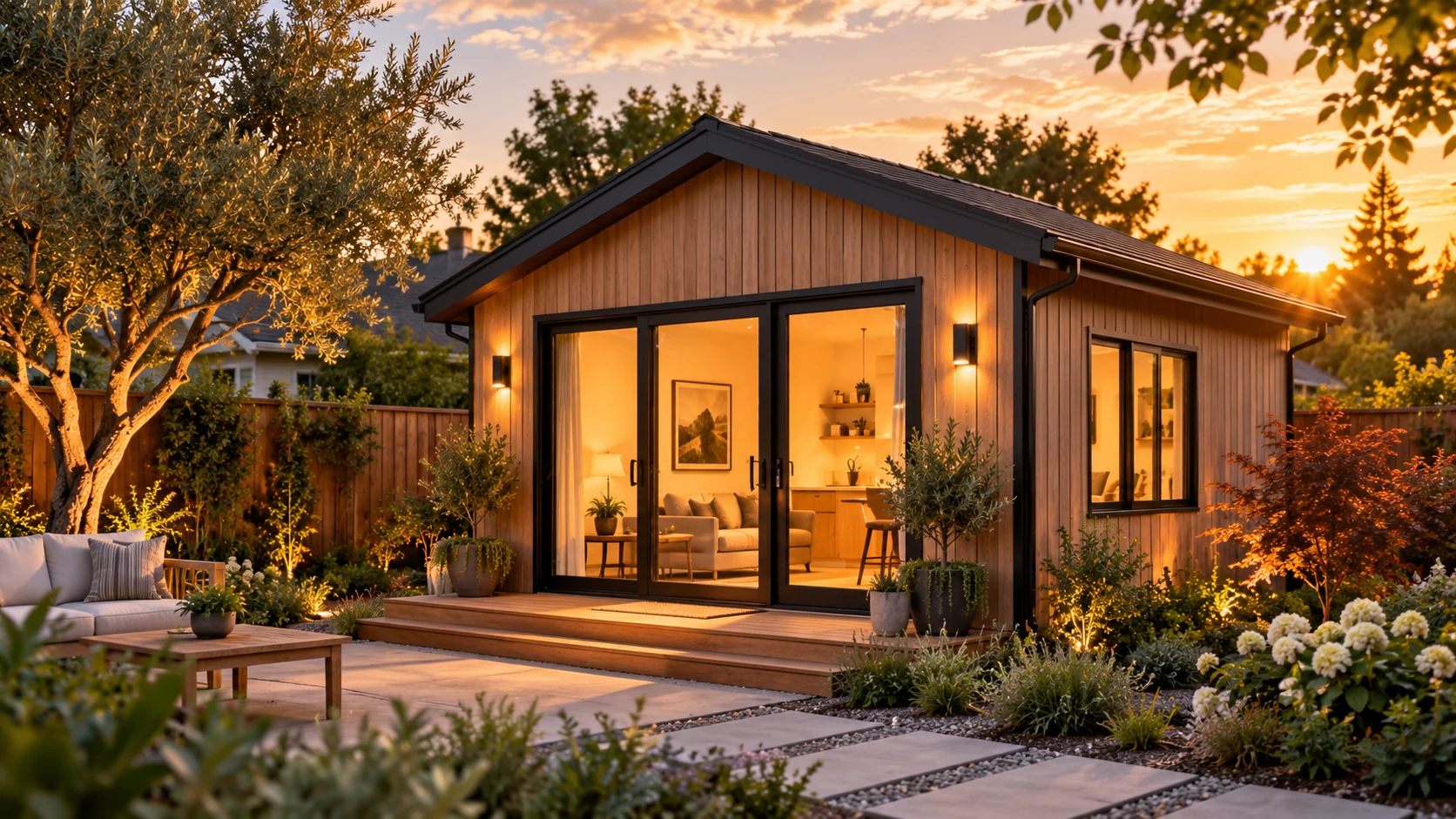 Completed backyard accessory dwelling unit